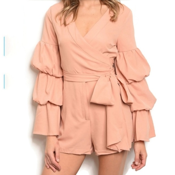 Other - Women's Classy Summer Puff Sleeve Romper